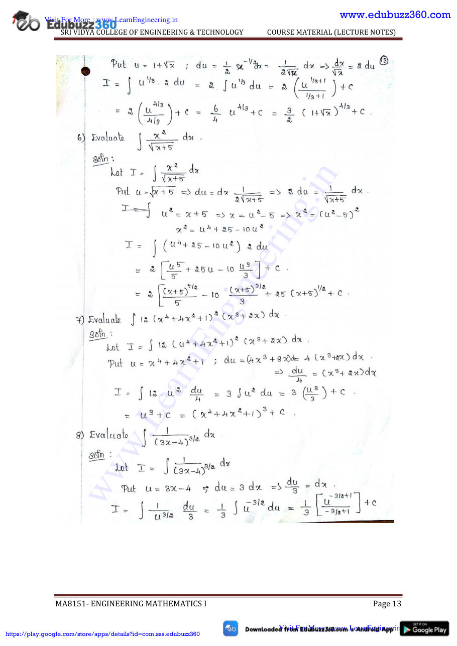 Engineering Mathematics I Lecture Notes — page 120