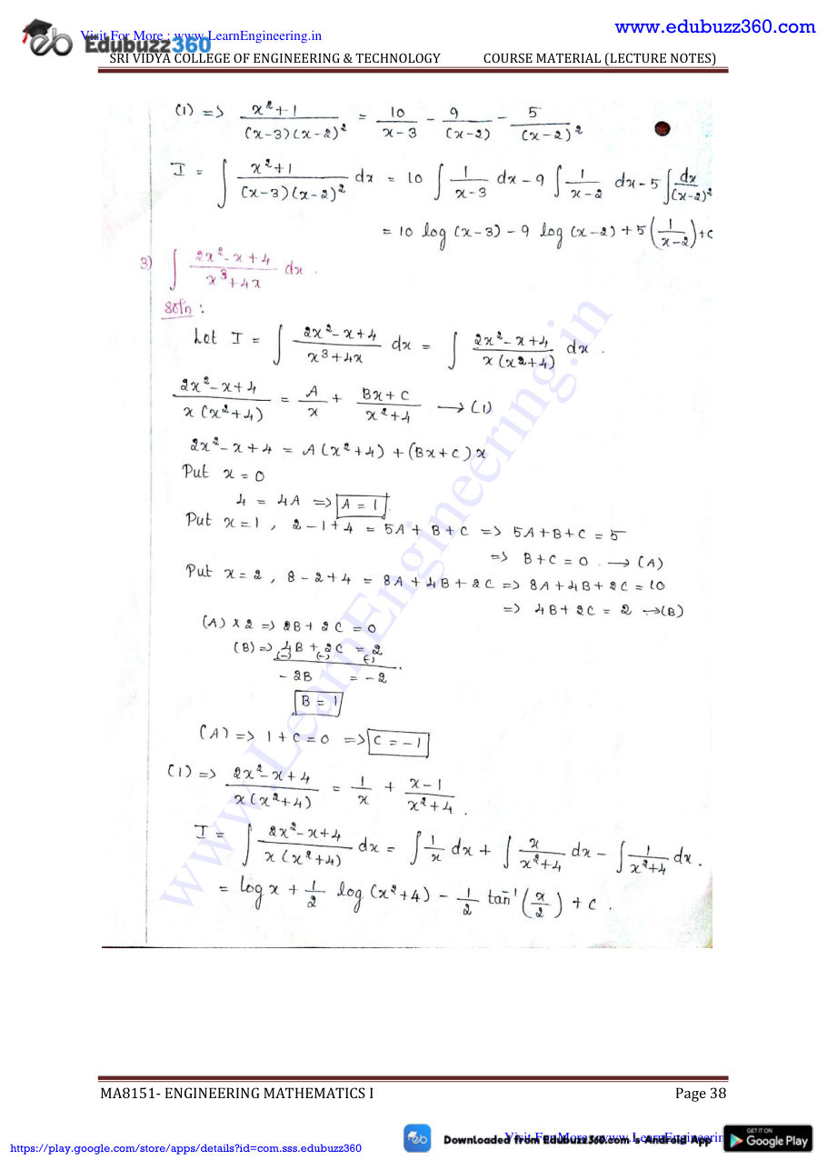 Engineering Mathematics I Lecture Notes — page 145