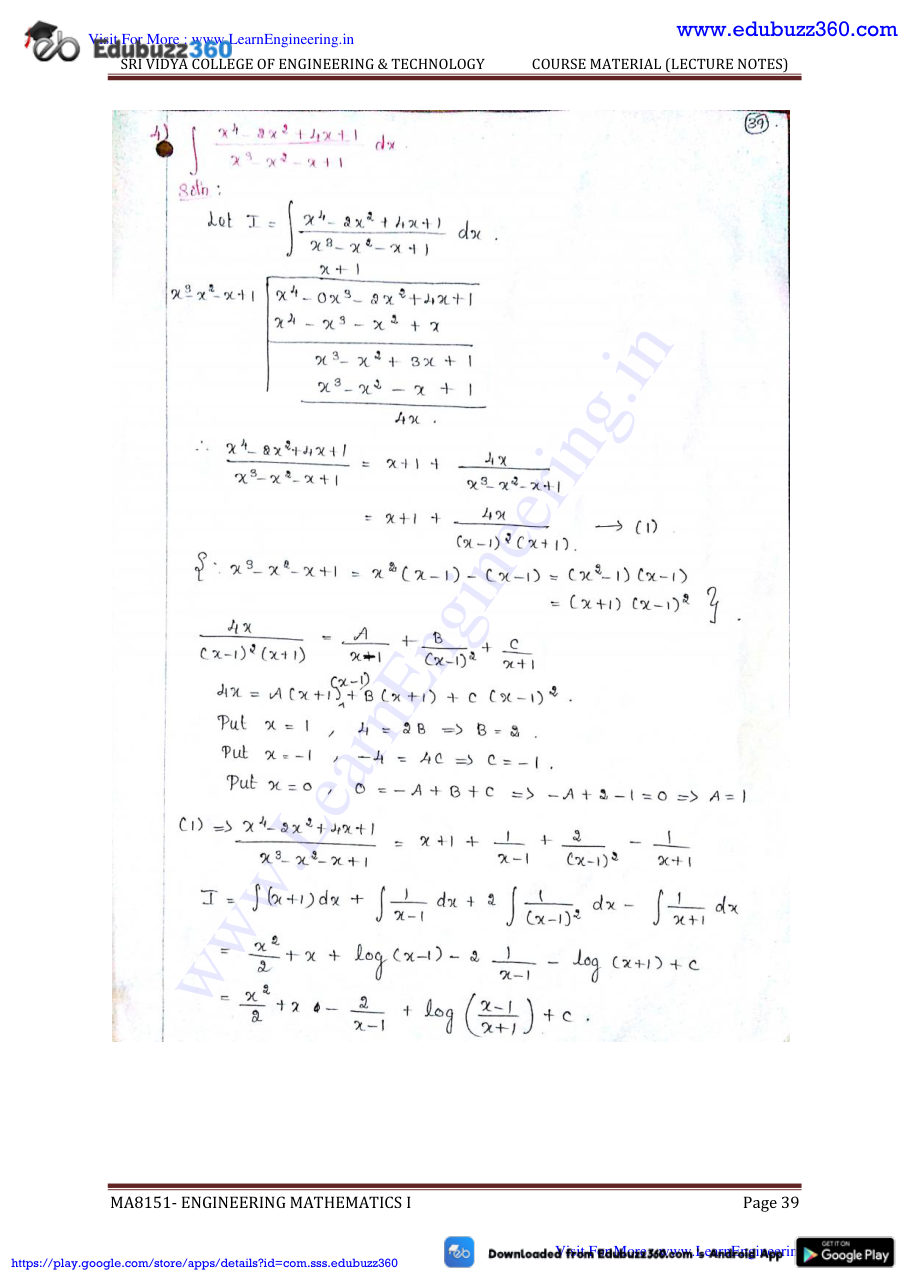 Engineering Mathematics I Lecture Notes — page 146