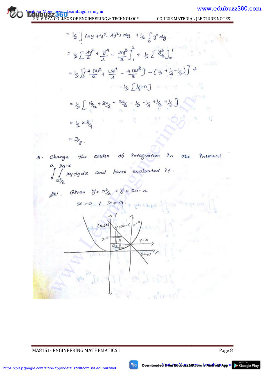 Engineering Mathematics I Lecture Notes — page 154