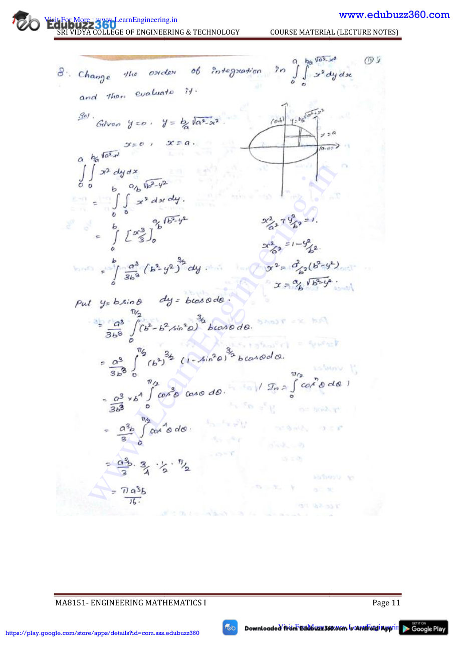 Engineering Mathematics I Lecture Notes — page 157