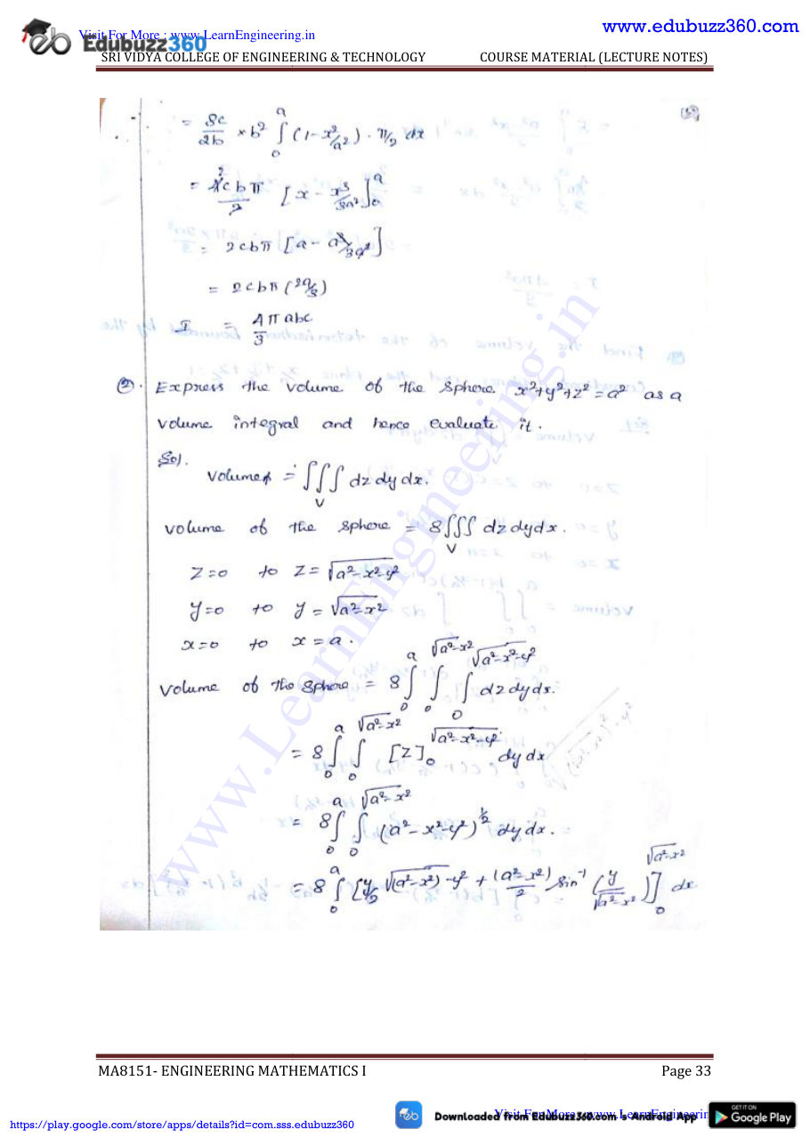 Engineering Mathematics I Lecture Notes — page 179
