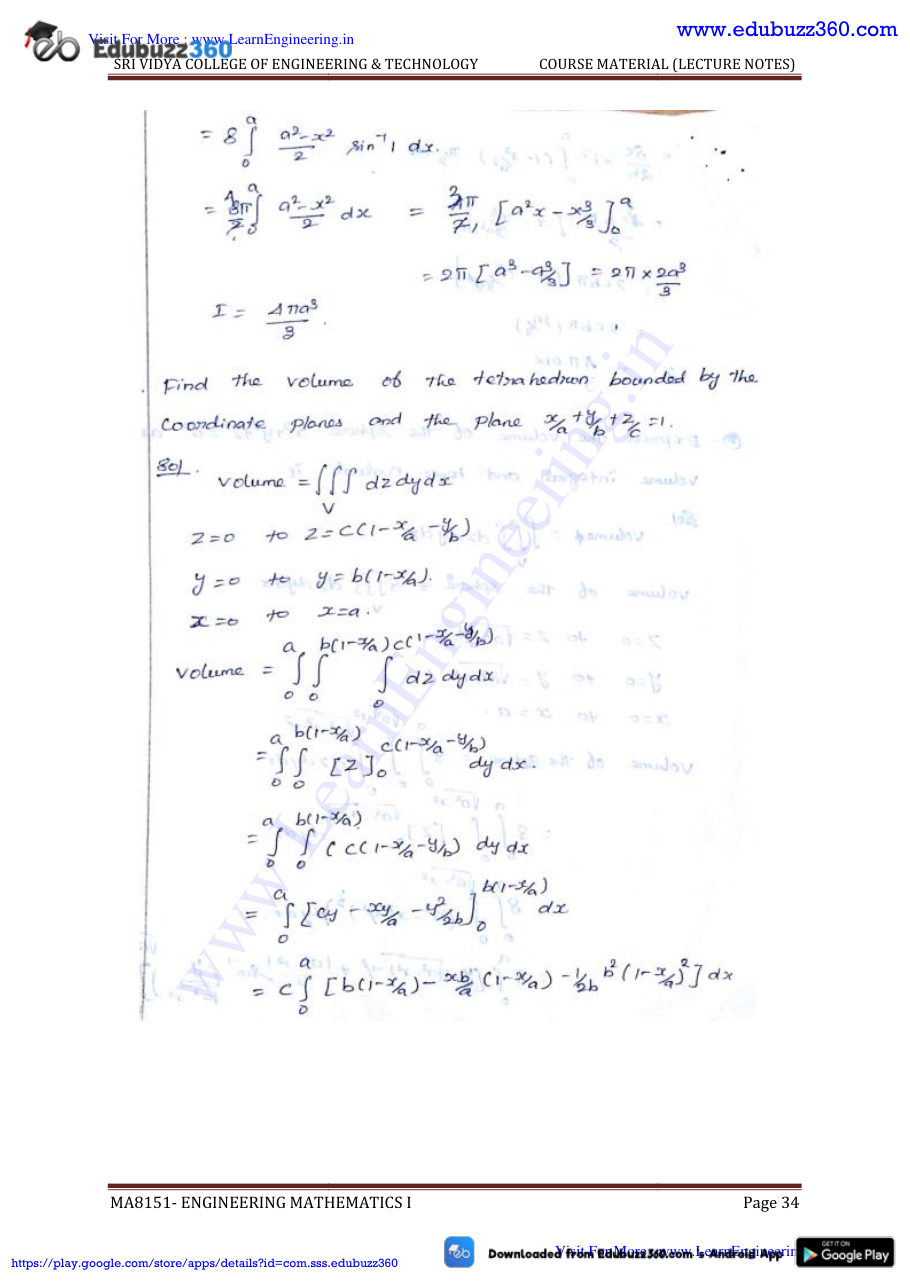Engineering Mathematics I Lecture Notes — page 180
