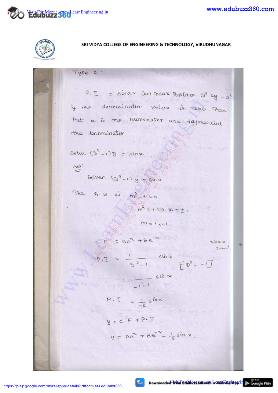 Engineering Mathematics I Lecture Notes — page 195