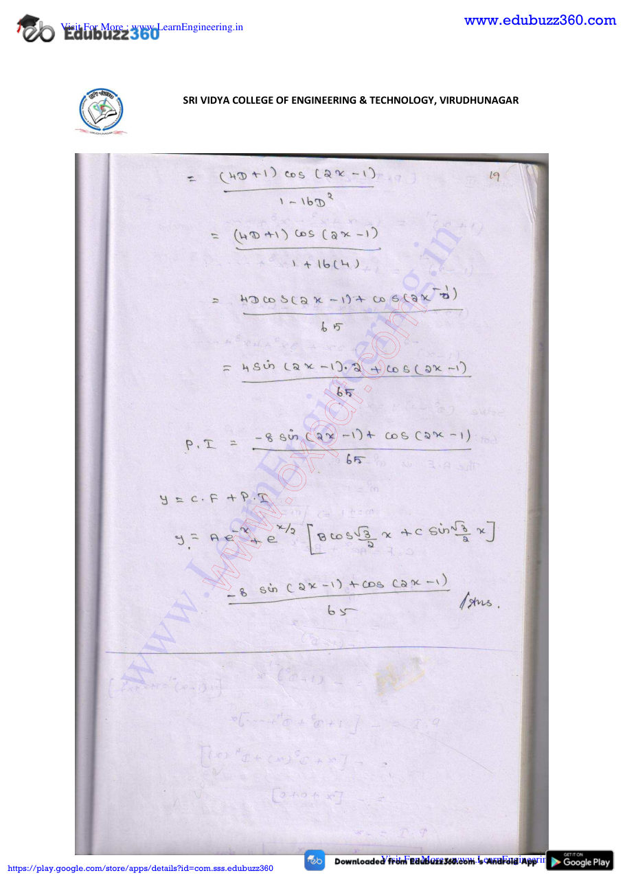 Engineering Mathematics I Lecture Notes — page 200