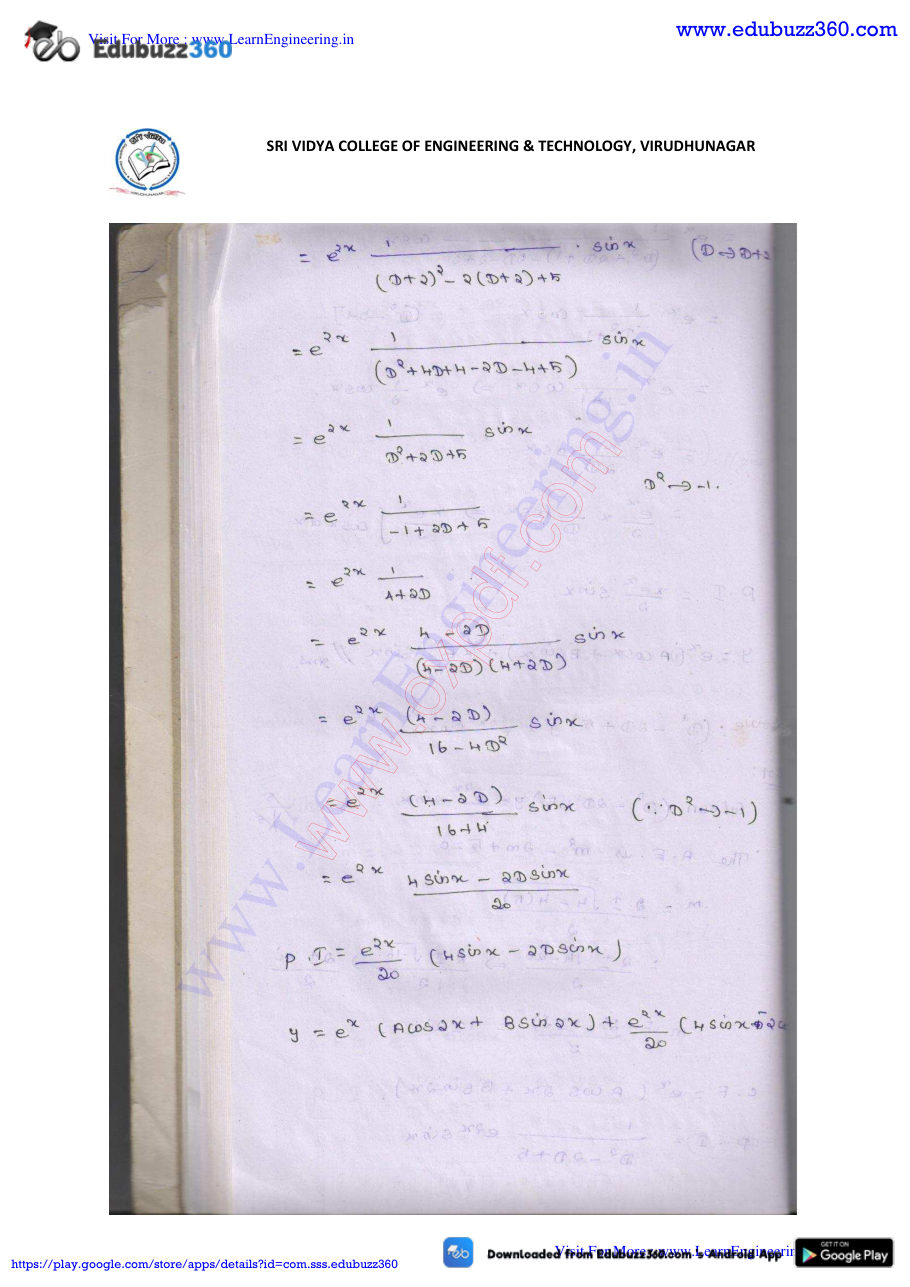 Engineering Mathematics I Lecture Notes — page 207