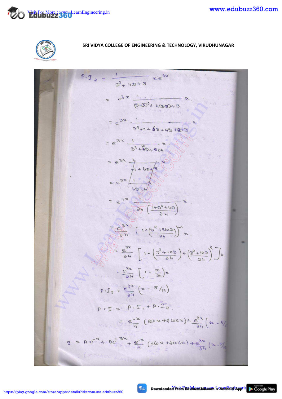 Engineering Mathematics I Lecture Notes — page 209