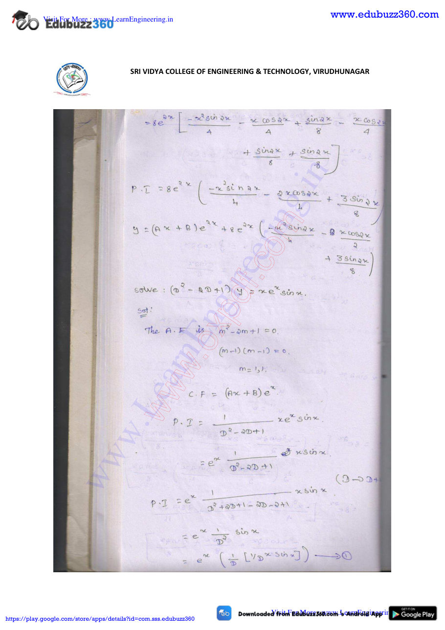 Engineering Mathematics I Lecture Notes — page 215