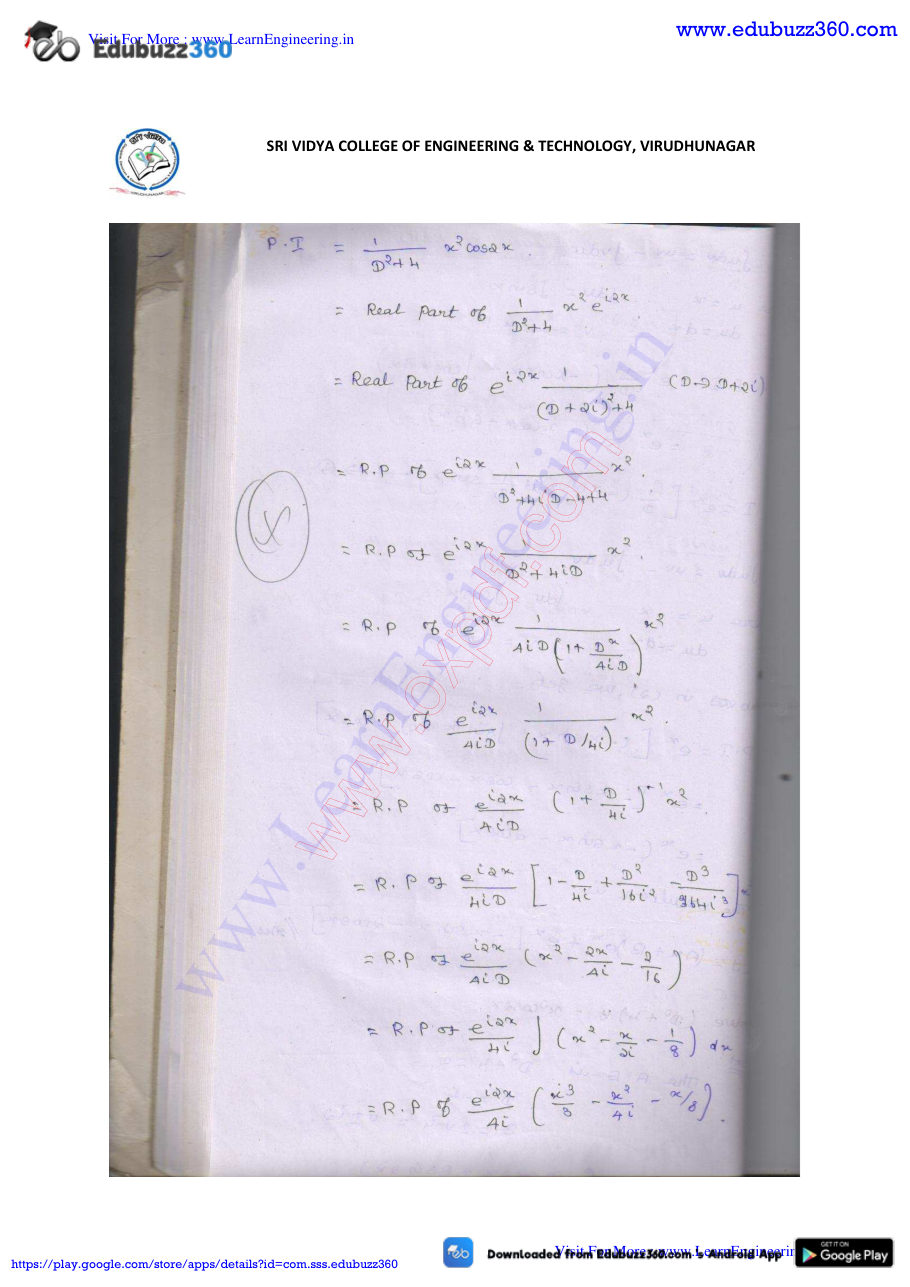 Engineering Mathematics I Lecture Notes — page 217