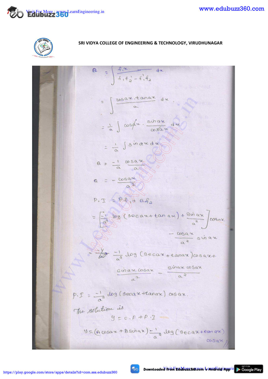 Engineering Mathematics I Lecture Notes — page 221