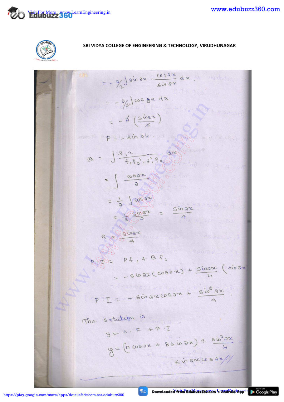 Engineering Mathematics I Lecture Notes — page 225