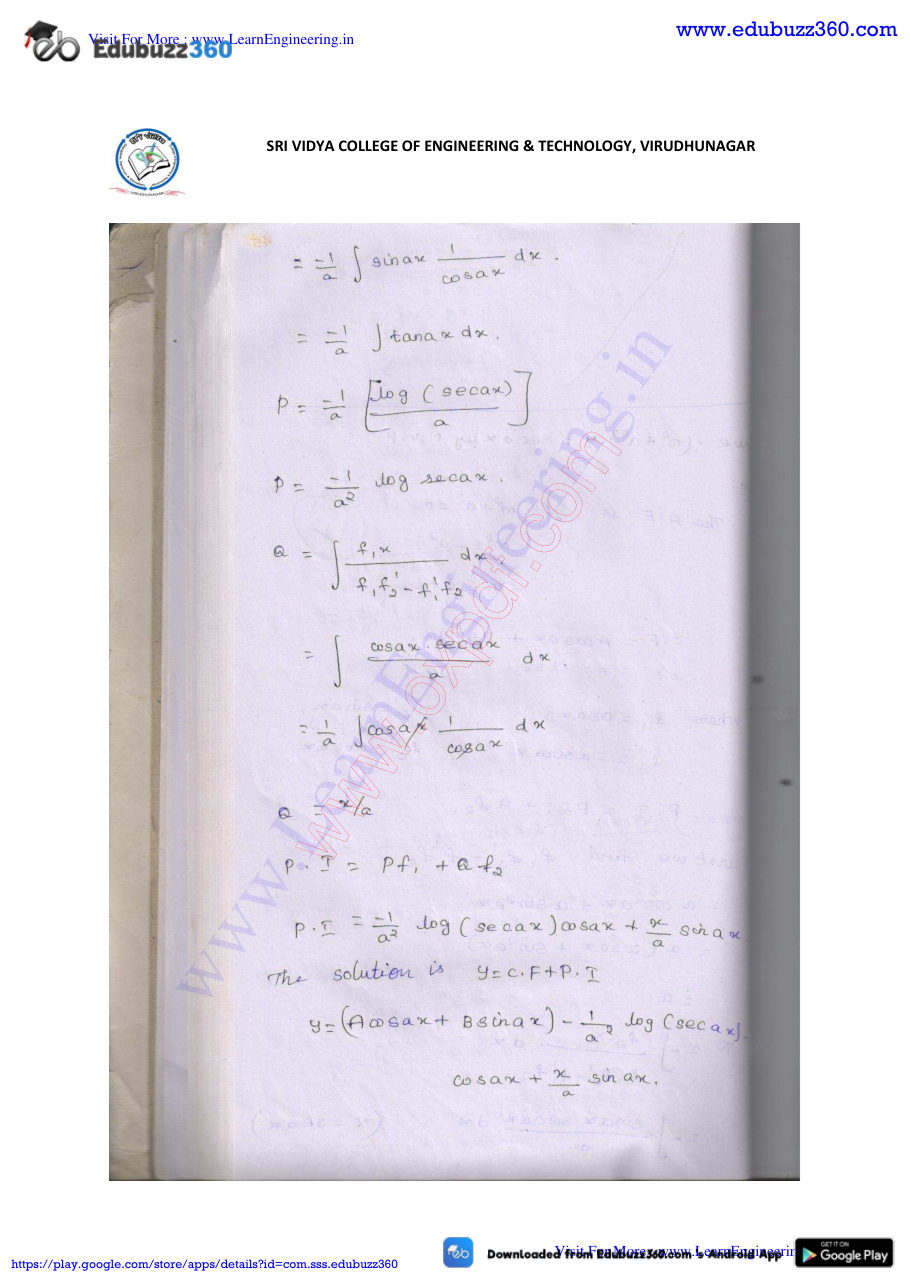 Engineering Mathematics I Lecture Notes — page 227