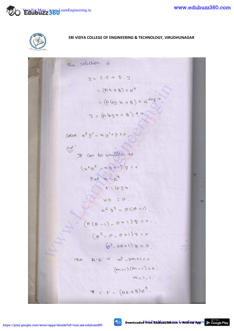Engineering Mathematics I Lecture Notes — page 235