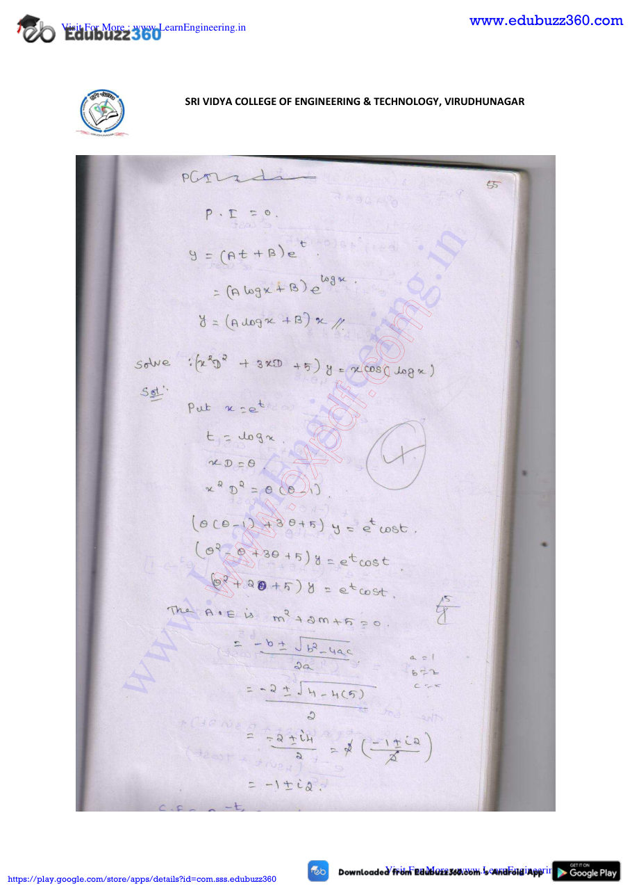 Engineering Mathematics I Lecture Notes — page 236