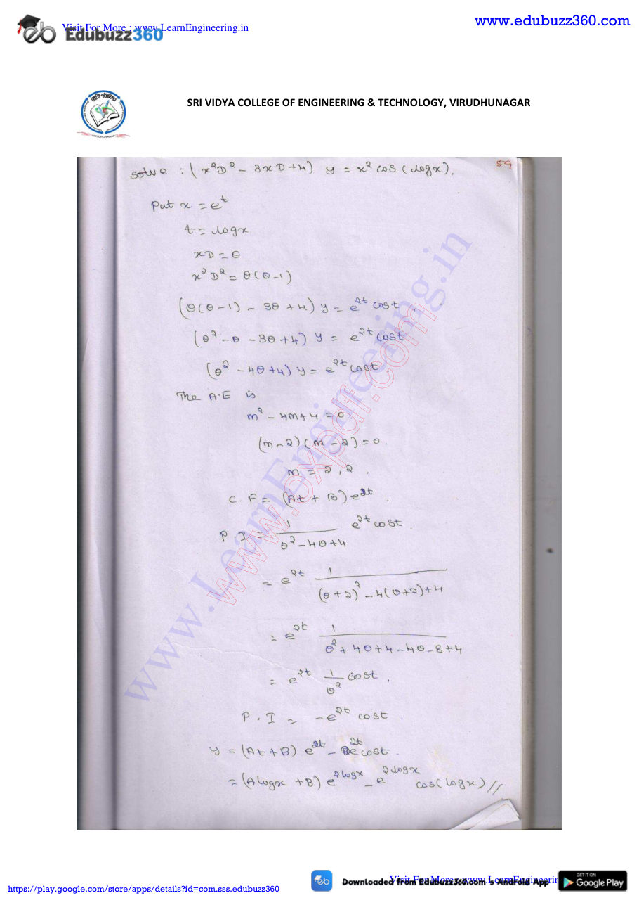 Engineering Mathematics I Lecture Notes — page 240