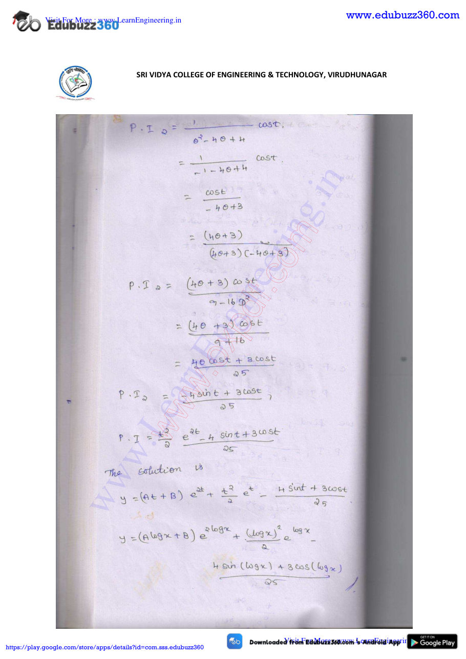 Engineering Mathematics I Lecture Notes — page 244