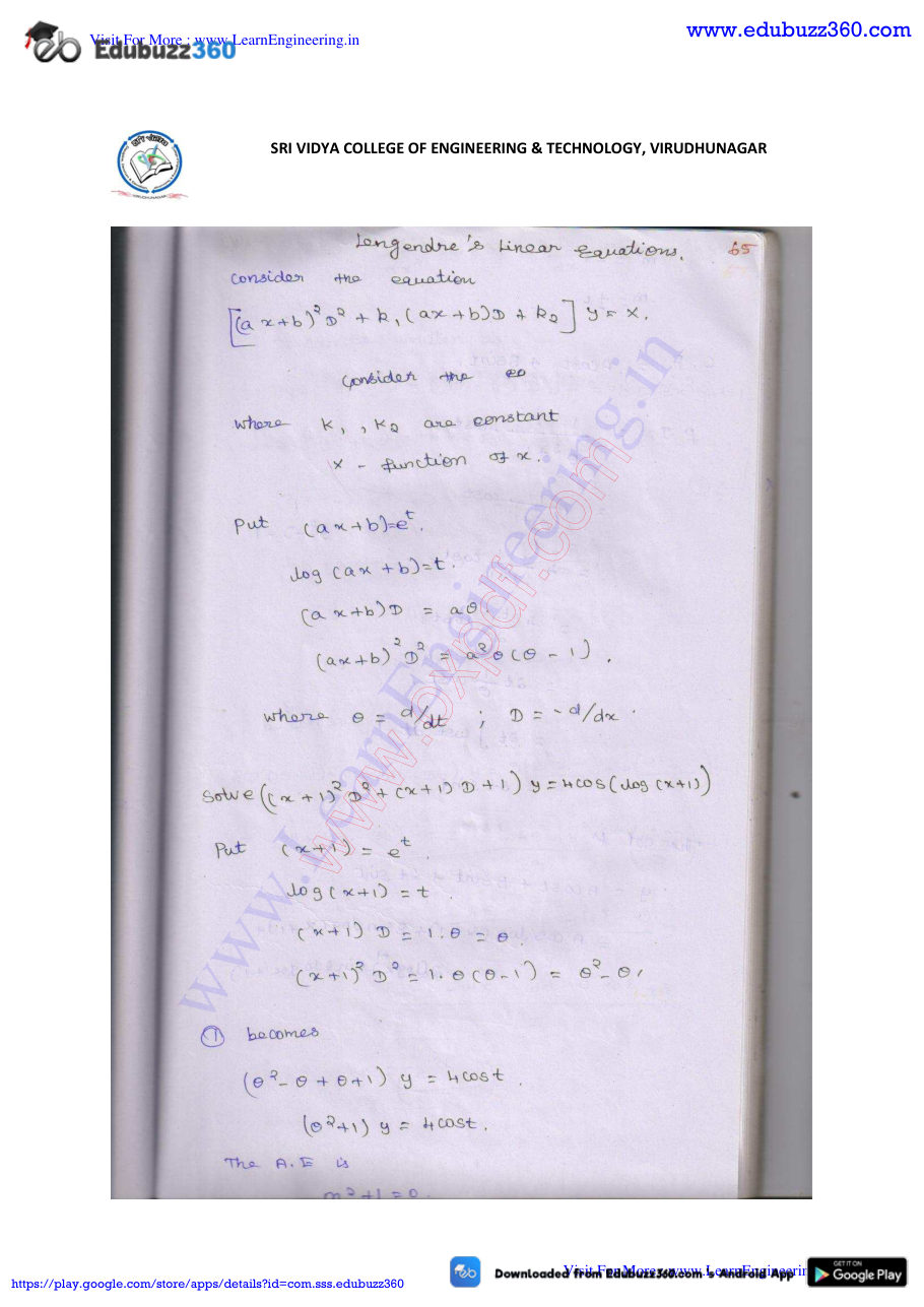 Engineering Mathematics I Lecture Notes — page 245