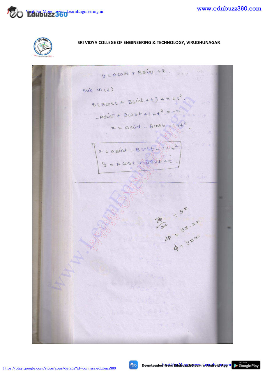 Engineering Mathematics I Lecture Notes — page 258