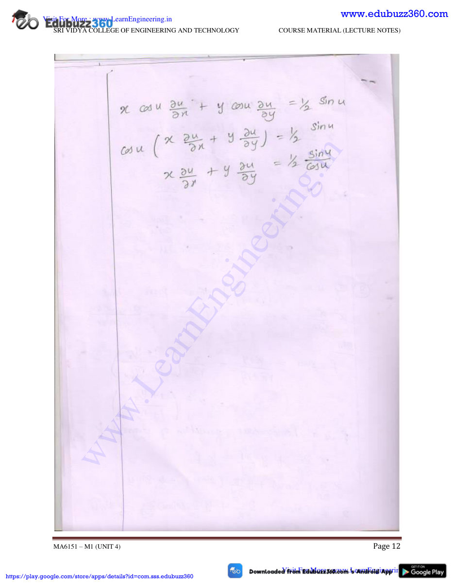 Engineering Mathematics I Lecture Notes — page 47