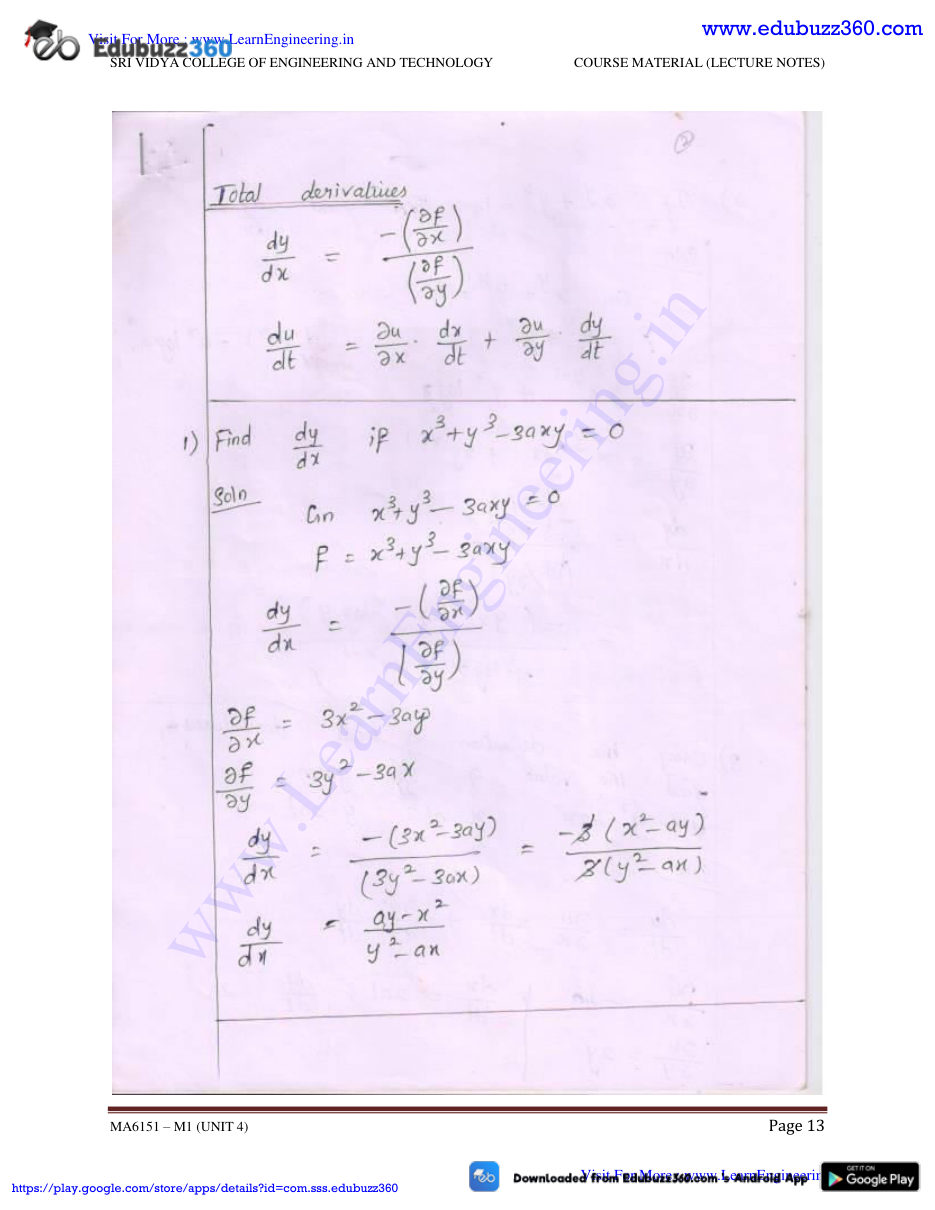 Engineering Mathematics I Lecture Notes — page 48