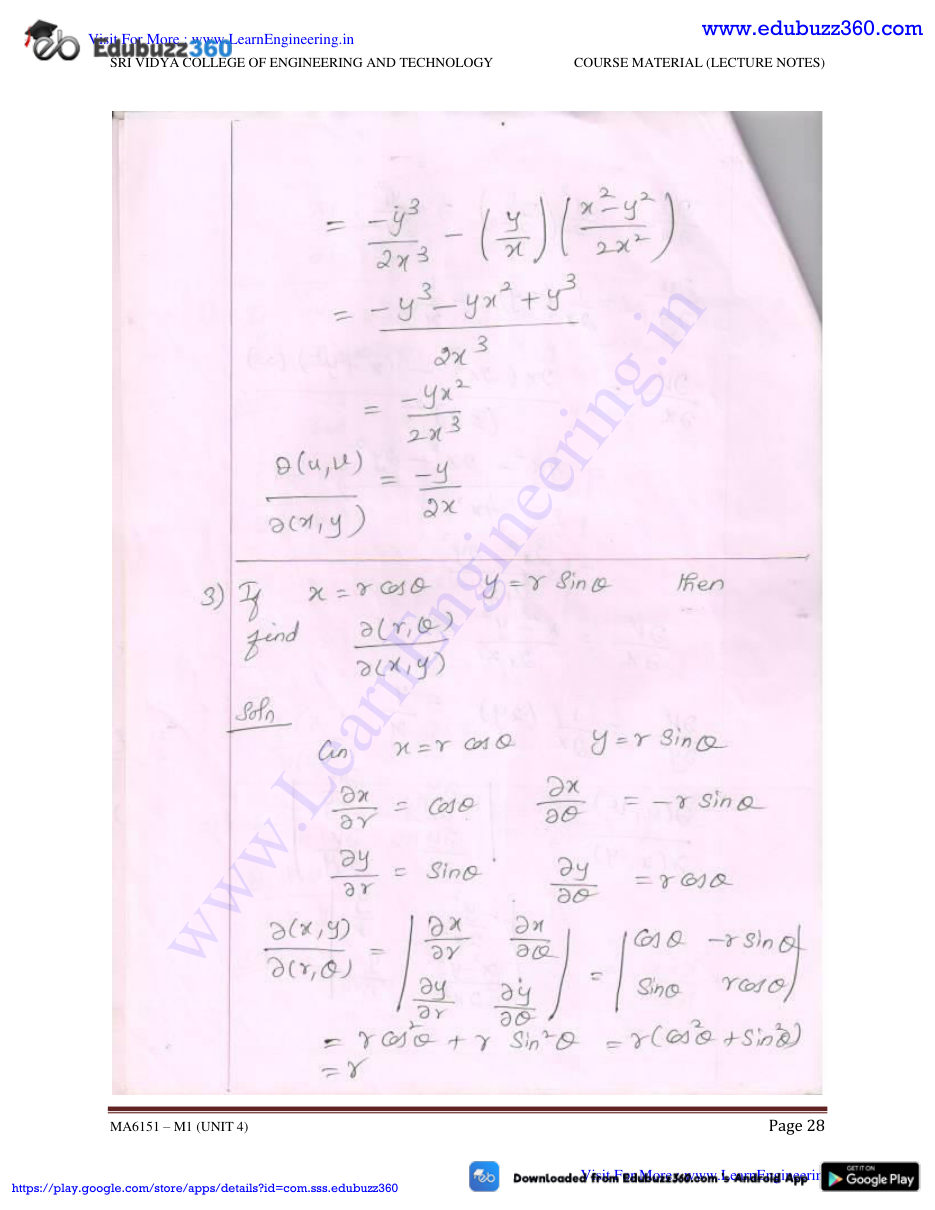 Engineering Mathematics I Lecture Notes — page 63