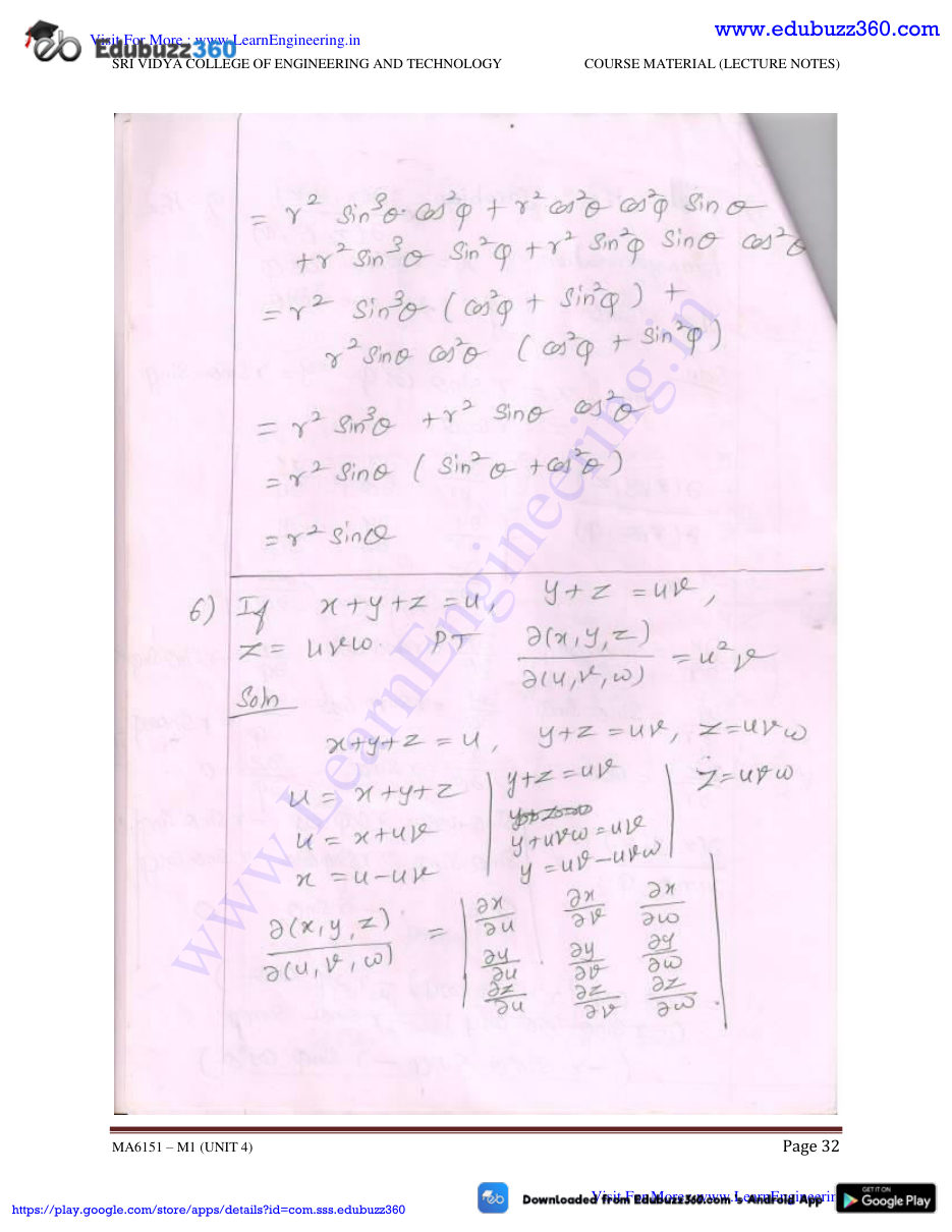 Engineering Mathematics I Lecture Notes — page 67