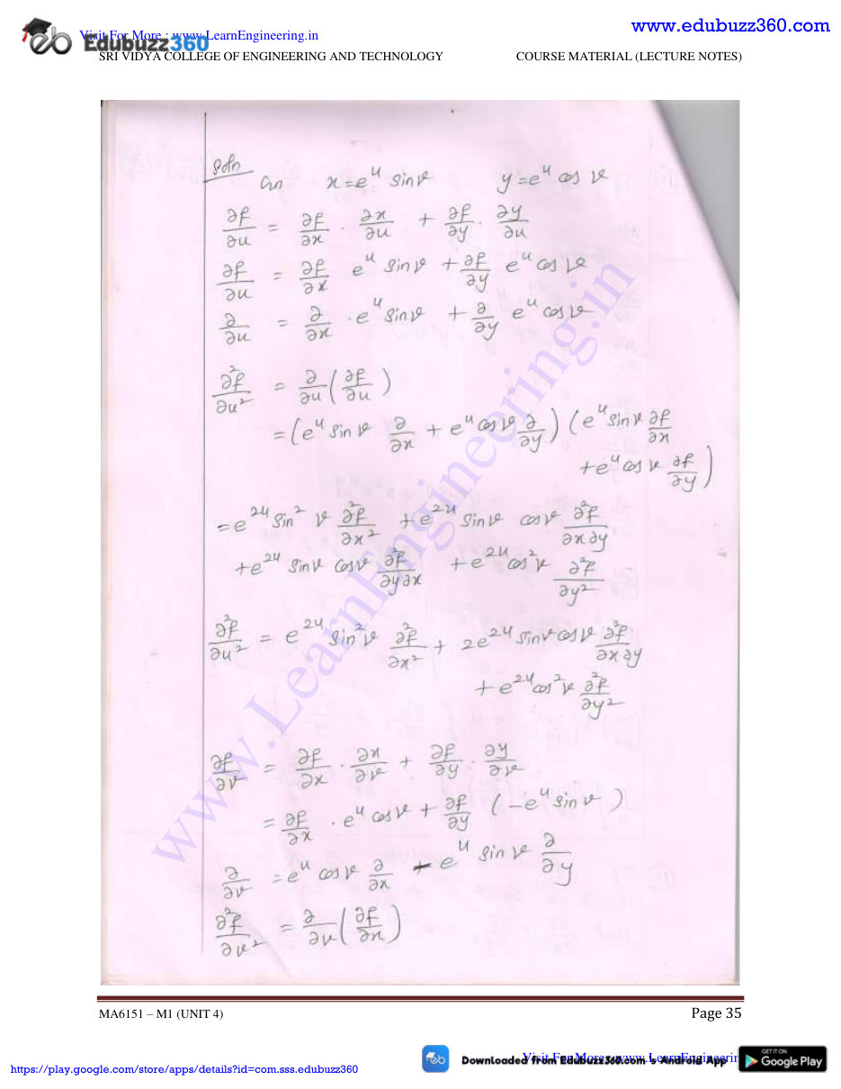 Engineering Mathematics I Lecture Notes — page 70