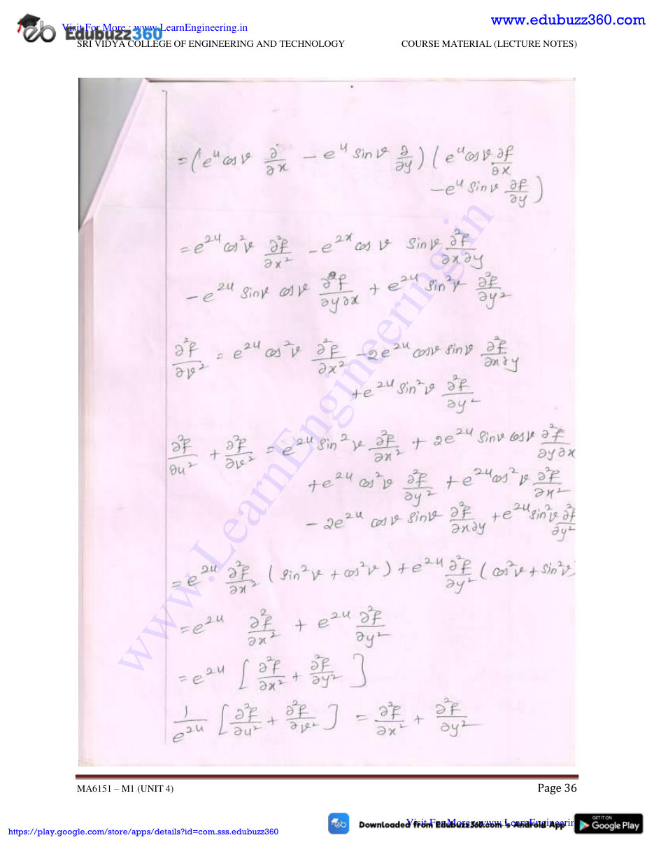 Engineering Mathematics I Lecture Notes — page 71
