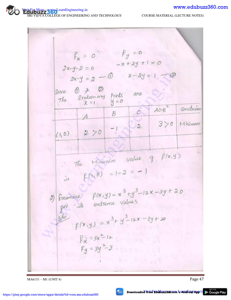 Engineering Mathematics I Lecture Notes — page 82