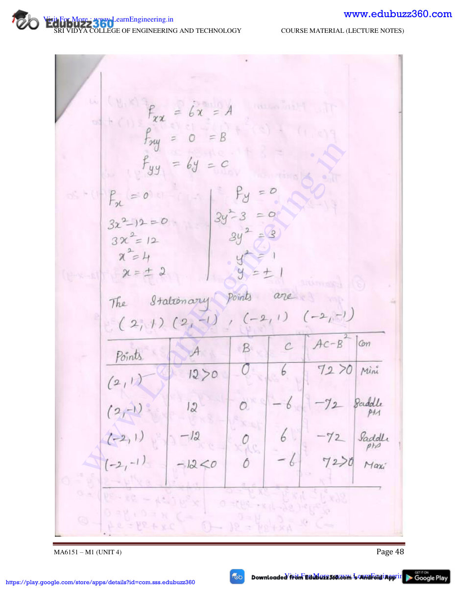 Engineering Mathematics I Lecture Notes — page 83