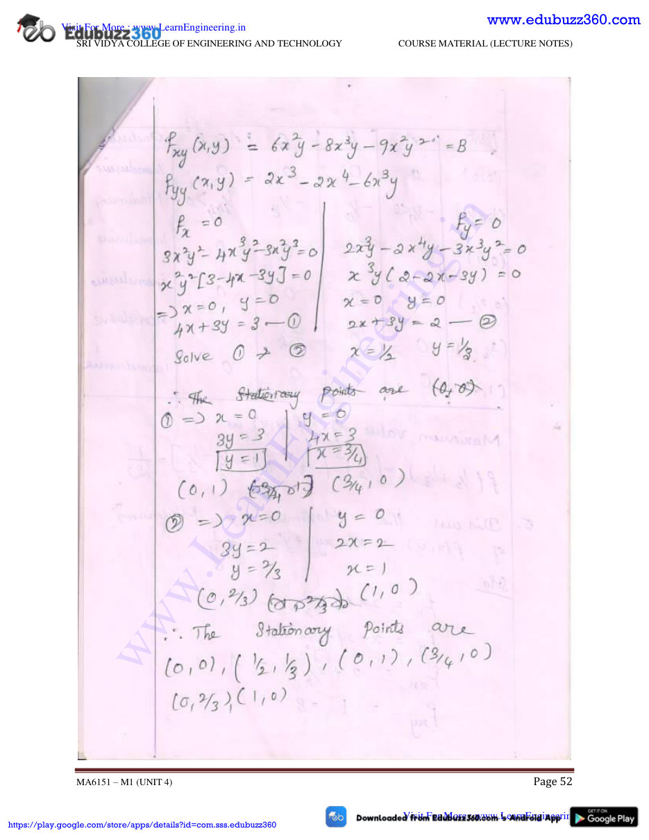 Engineering Mathematics I Lecture Notes — page 87