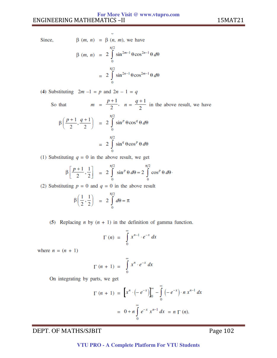 Engineering Mathematics II — page 102