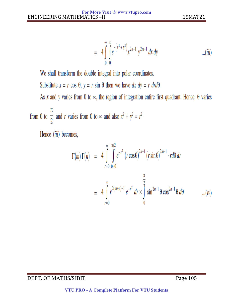 Engineering Mathematics II — page 105