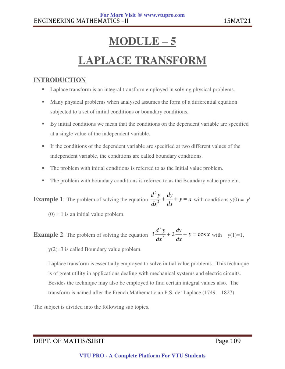 Engineering Mathematics II — page 109