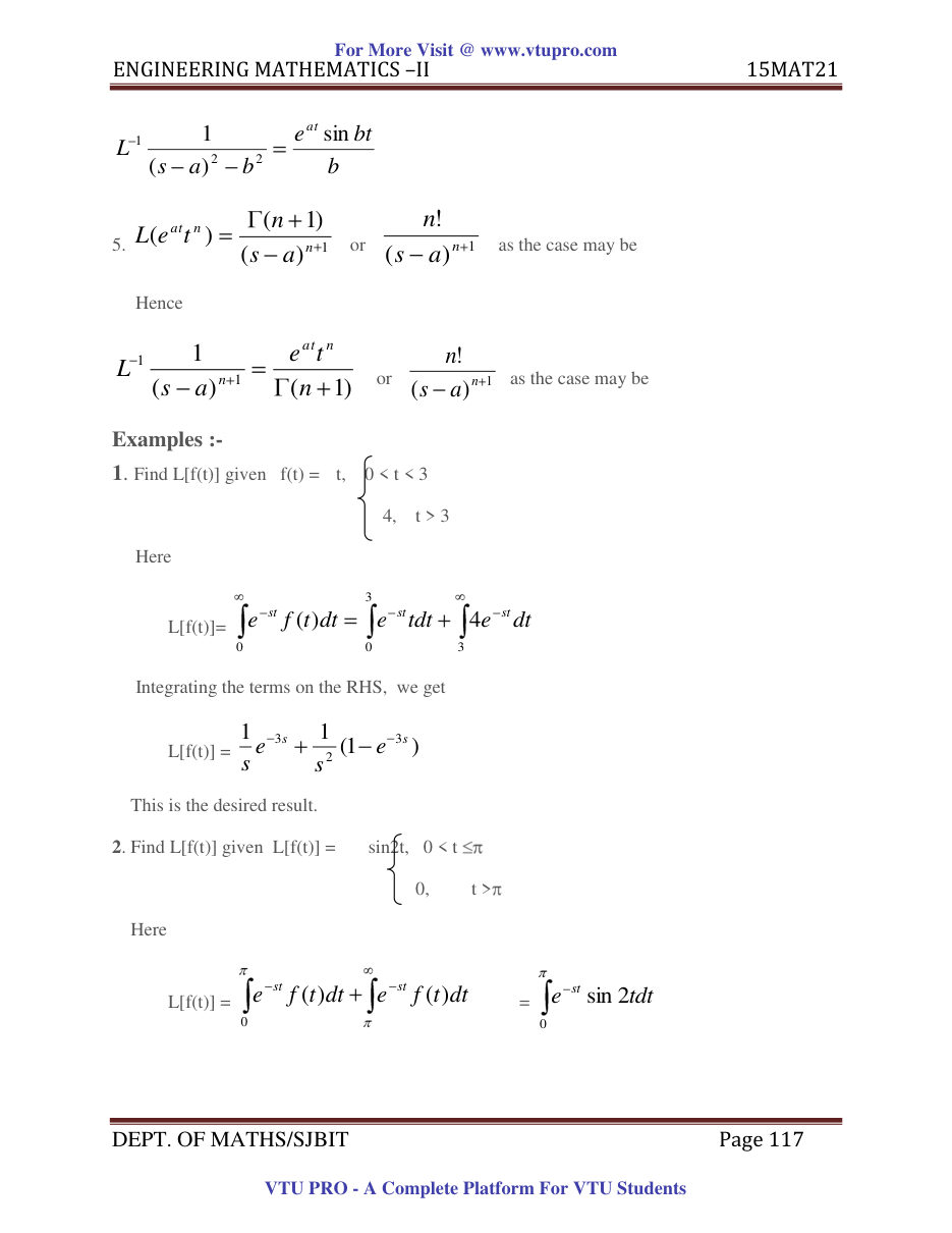 Engineering Mathematics II — page 117