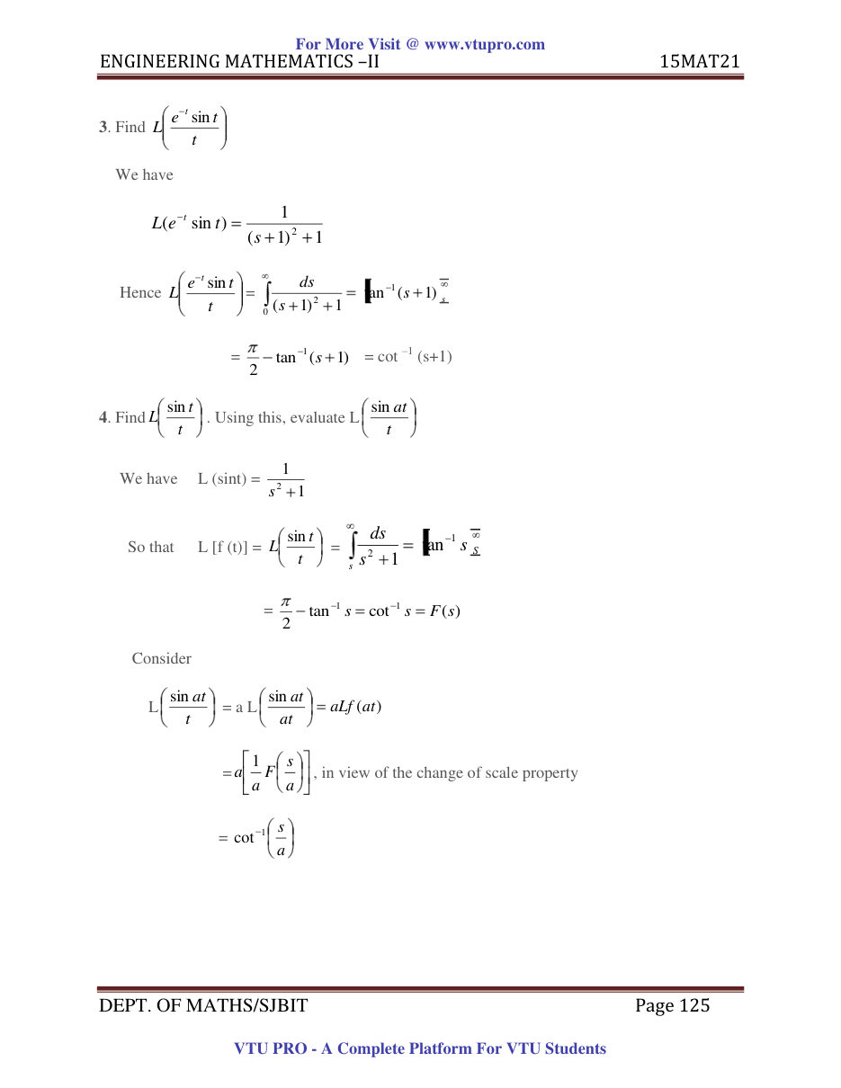 Engineering Mathematics II — page 125
