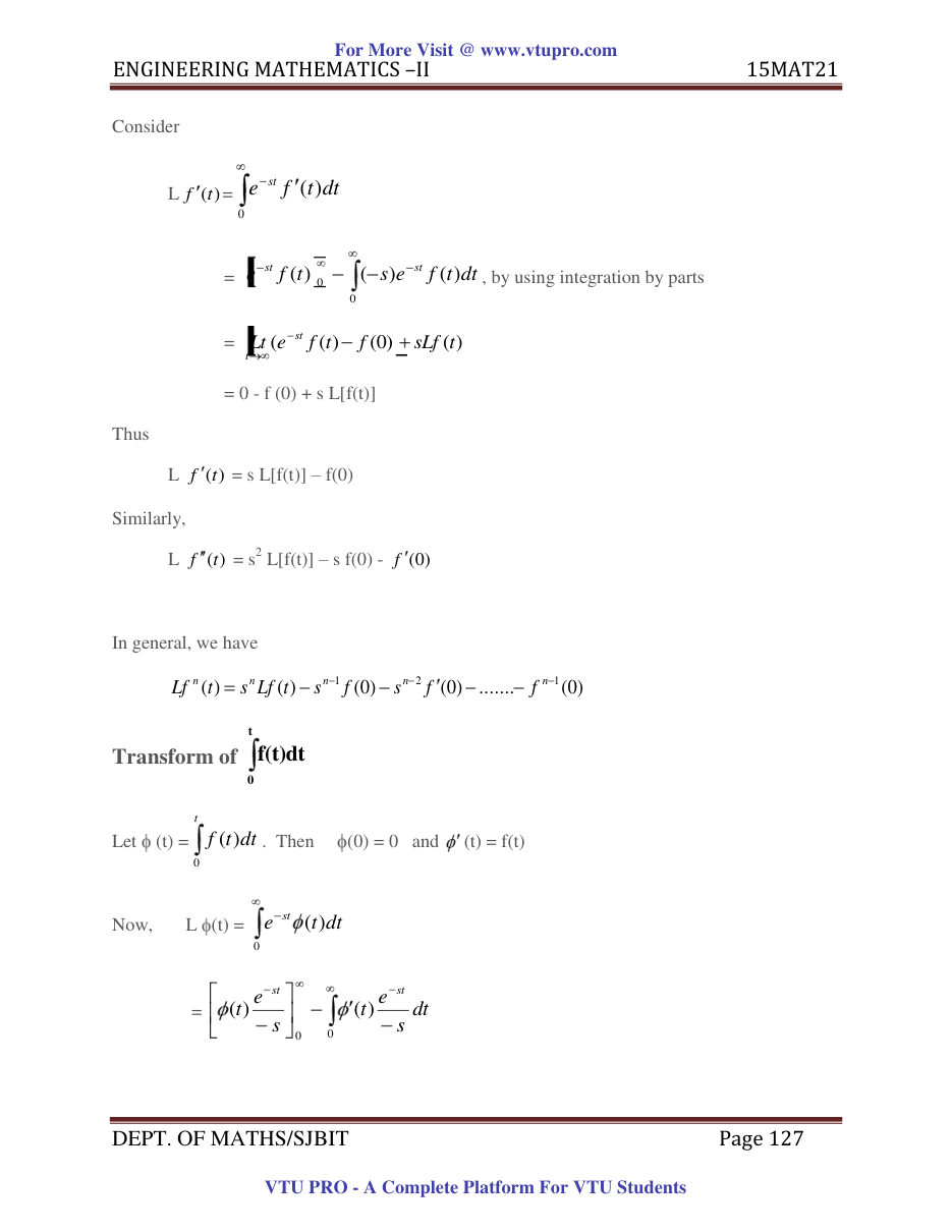 Engineering Mathematics II — page 127