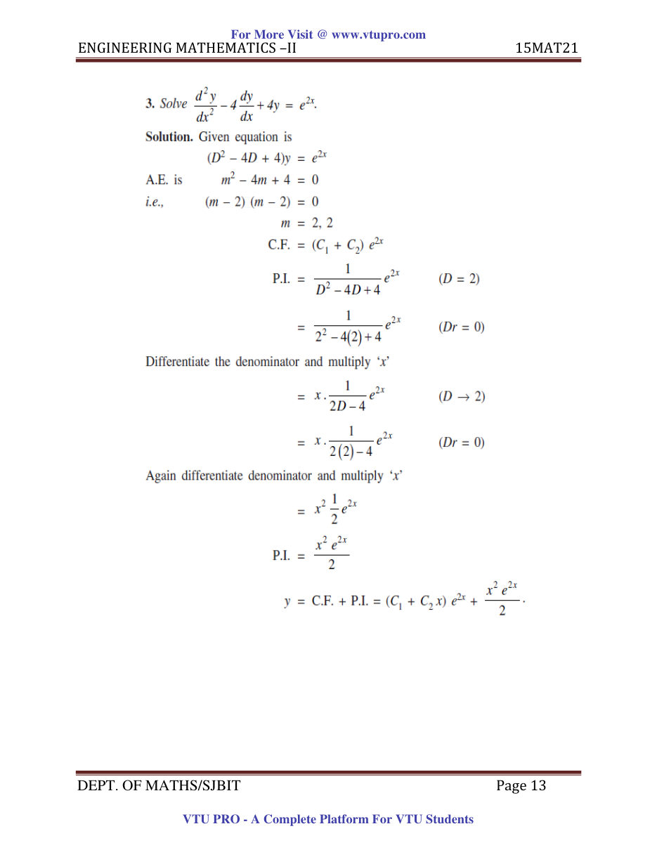 Engineering Mathematics II — page 13