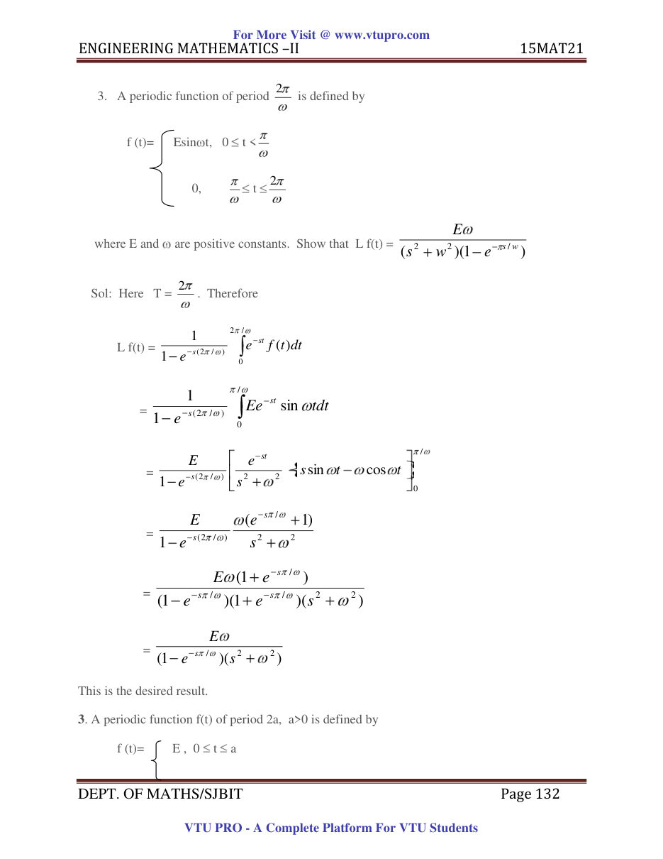 Engineering Mathematics II — page 132