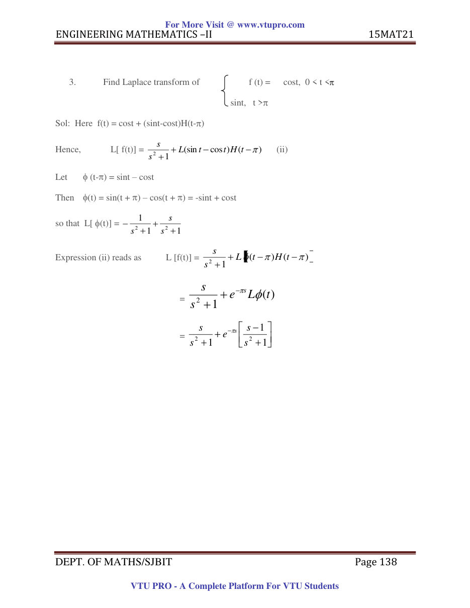 Engineering Mathematics II — page 138
