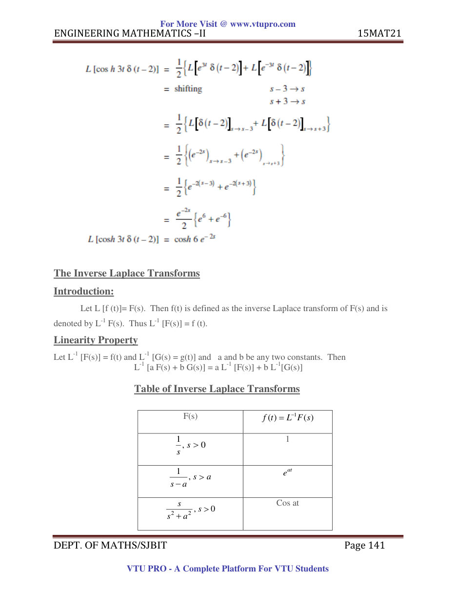 Engineering Mathematics II — page 141