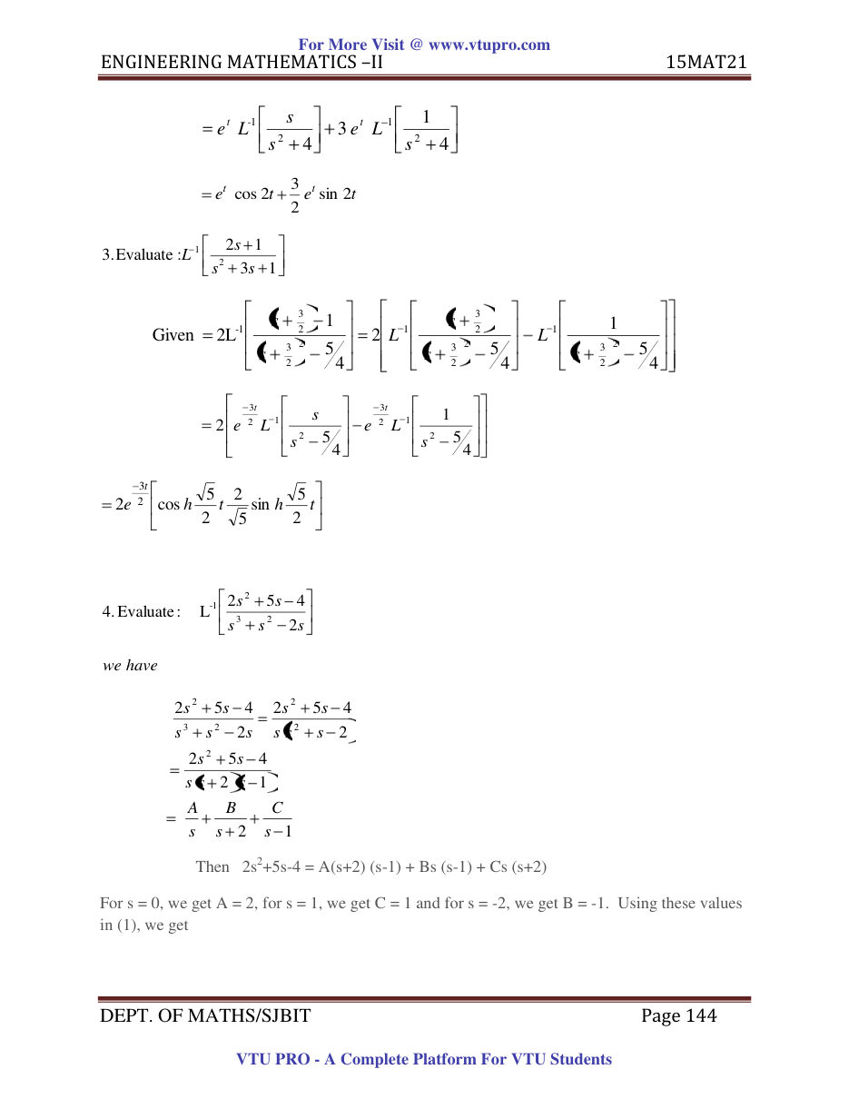 Engineering Mathematics II — page 144
