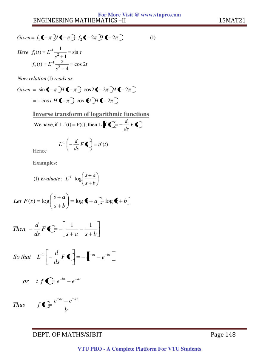 Engineering Mathematics II — page 148