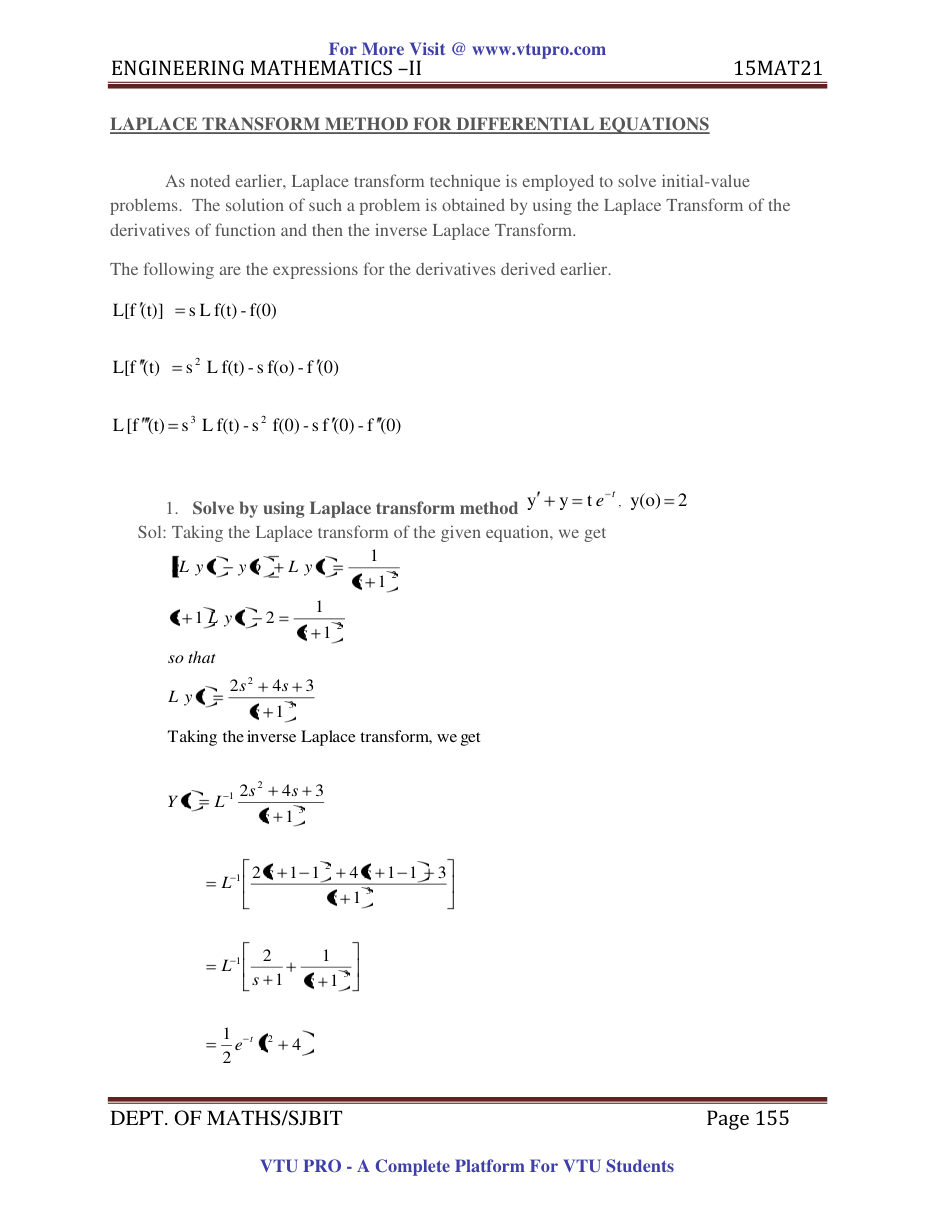 Engineering Mathematics II — page 155