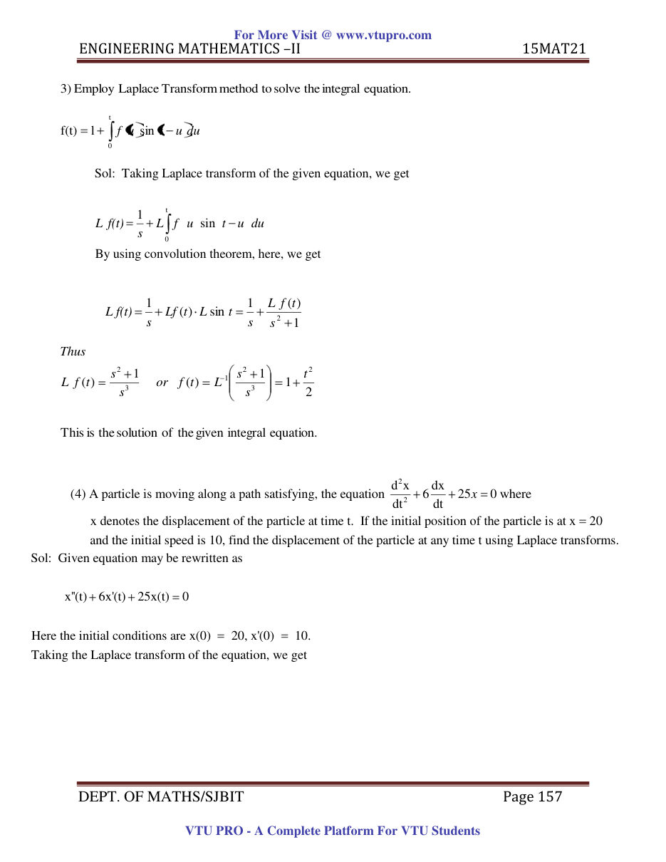 Engineering Mathematics II — page 157