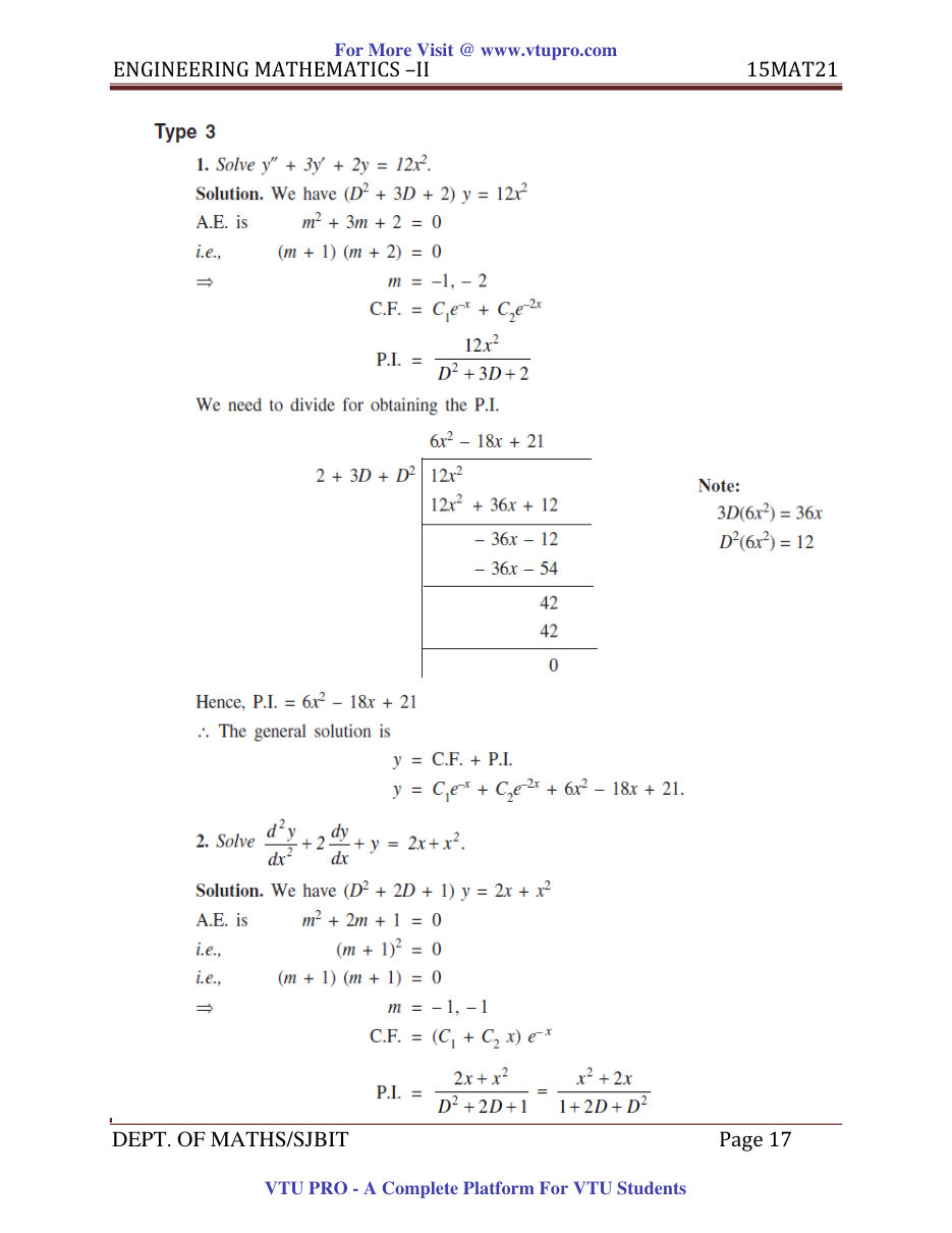 Engineering Mathematics II — page 17