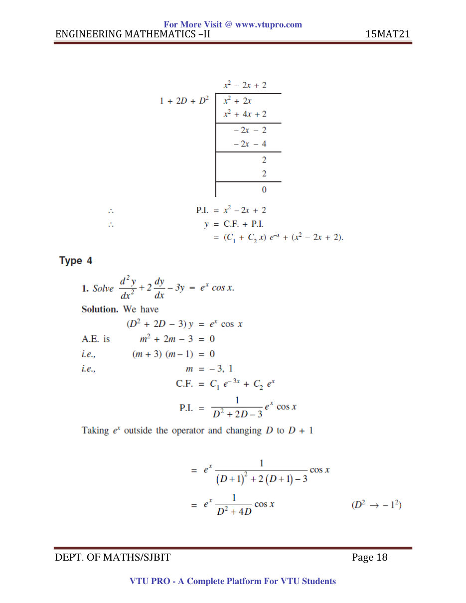 Engineering Mathematics II — page 18