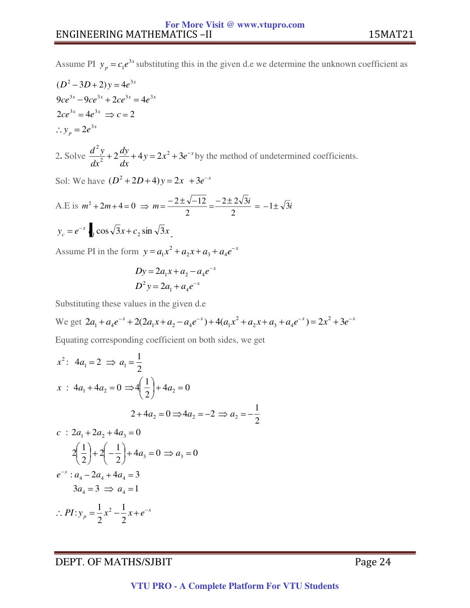 Engineering Mathematics II — page 24