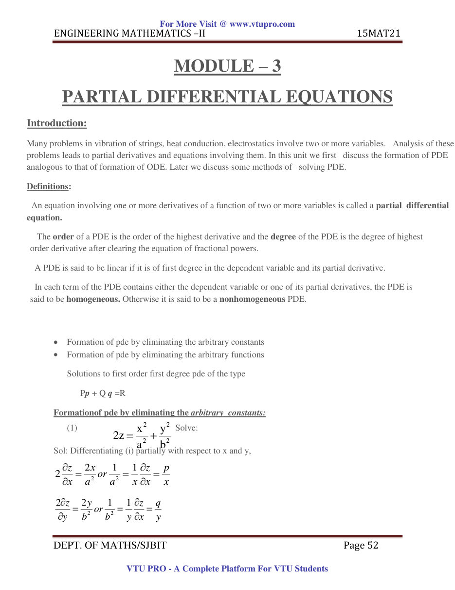 Engineering Mathematics II — page 52