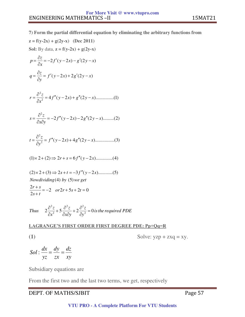 Engineering Mathematics II — page 57
